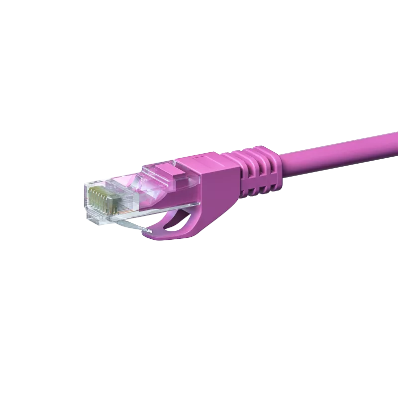 Cabo de rede DSIT CAT5e U/UTP 3 m rosa 100% cobre (DC-59-030)