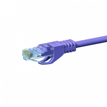 Cabo patch de rede DSIT CAT 5e U/UTP, 20 m, violeta, CCA, RJ45