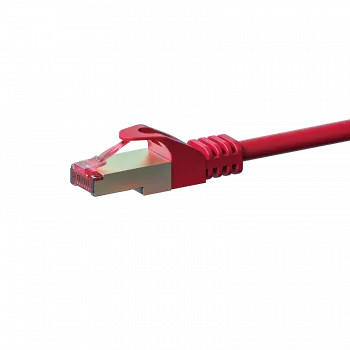 Cabo de rede DSIT CAT 6 LSOH - S/FTP - 2 metros - vermelho (DC-S65-020)
