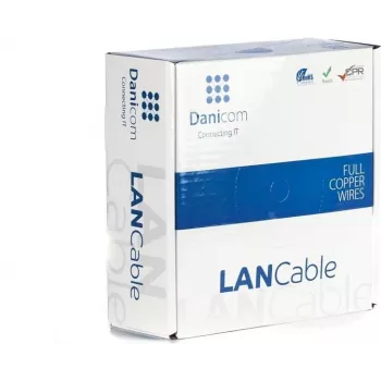 Cabo de instalação de rede DSIT DANICOM CAT6 UTP 50m PVC (Fca)