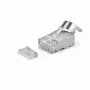 Fichas de rede DSIT SFTP RJ45 CAT6a para condutor multifilar (condutor maciço) - 10 unid.