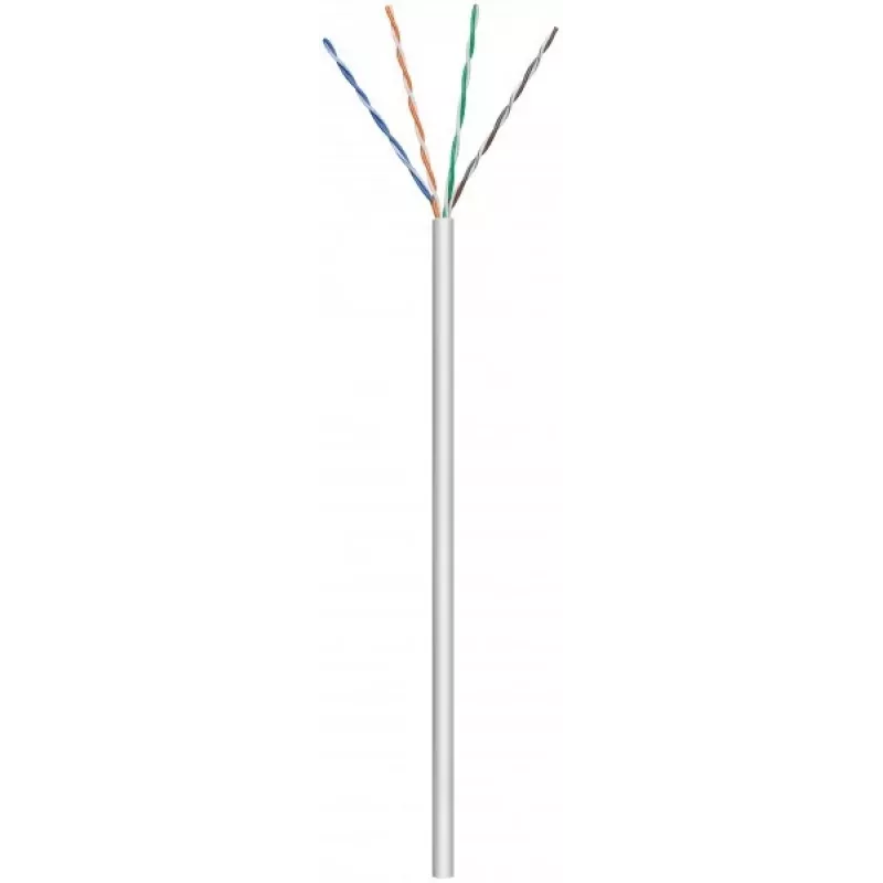 Cabo de rede DSIT CAT6 U/UTP 24/7 flexível 305m cinzento CCA