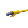 Cabo de instalação DSIT UTP Cat6a, 100% cobre, amarelo, 0,25 m, DC-U6A7-002