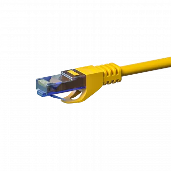 Cabo de instalação DSIT UTP Cat6a, 100% cobre, amarelo, 0,25 m, DC-U6A7-002