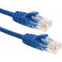 Cabo de rede Ethernet DSIT CAT6a U/UTP 100% cobre, 0,5 m, azul