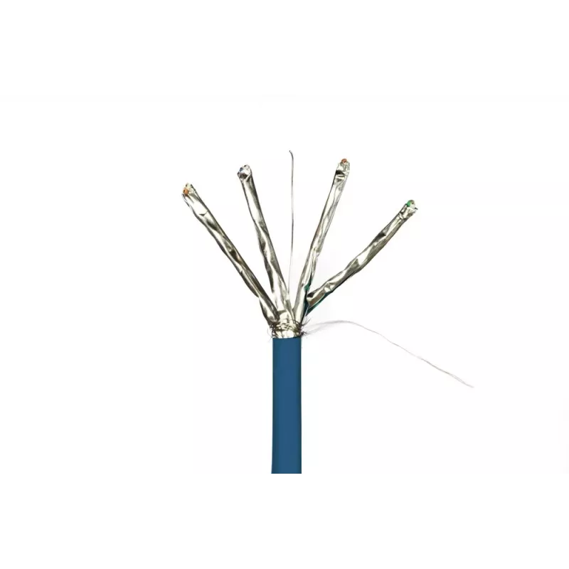 Cabo de instalação DSIT DANICOM CAT6A S/FTP 305m com condutor maciço - LSZH (Dca) - 10GBase-T, 500MHz, PoE++