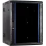 Armário de servidor de parede reversível DSIT DS6622-DOUBLE 22U com porta de vidro, 600 x 600 x 1100 mm, preto