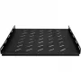 DSIT Prateleira Rack Fixa Heavy-Duty para Armários de Servidor de 600 mm de Profundidade, 1U, Carga de 100 kg, Preto