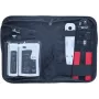 DSIT Conjunto de 9 Peças de Ferramentas de Instalação e Reparação de Rede com Alicate de Crimpagem RJ45, Testador de Cabos, Ferramenta de Impacto e Estojo com Fecho de Correr (DC-TOOLSET)