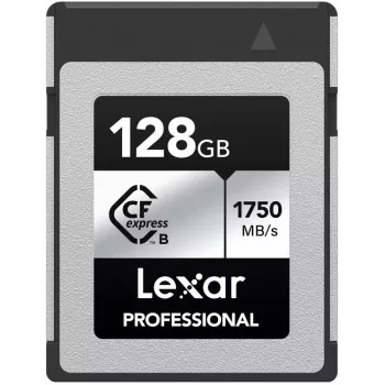 Lexar Professional CFexpress Type B SILVER Cartão de Memória 128 GB, 1750 MB/s (LCXEXSL128G-RNENG)