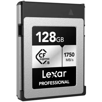 Lexar Professional CFexpress Type B SILVER Cartão de Memória 128 GB, 1750 MB/s (LCXEXSL128G-RNENG)