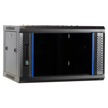 DSIT DS6404-F Caixa de Servidor de Parede 4U com Porta de Vidro, Não Montada, 600 x 450 mm