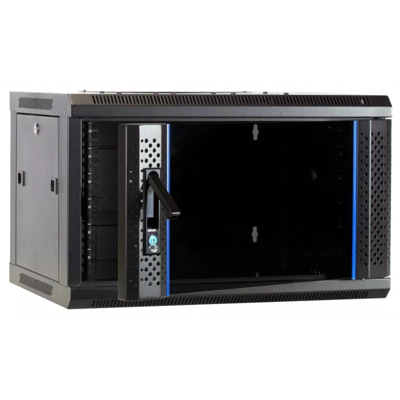 DSIT DS6404-F Caixa de Servidor de Parede 4U com Porta de Vidro, Não Montada, 600 x 450 mm