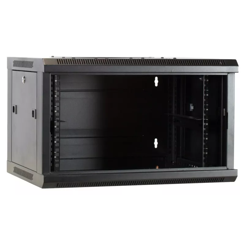 DSIT DS6404-F Caixa de Servidor de Parede 4U com Porta de Vidro, Não Montada, 600 x 450 mm