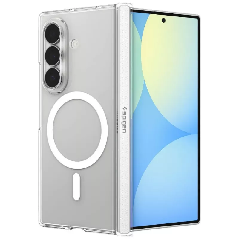 Capa Spigen Air Skin Zero MagFit para Samsung Galaxy Z Fold 8 Ultra, compatível com MagSafe, Clear White (ACS11495)
