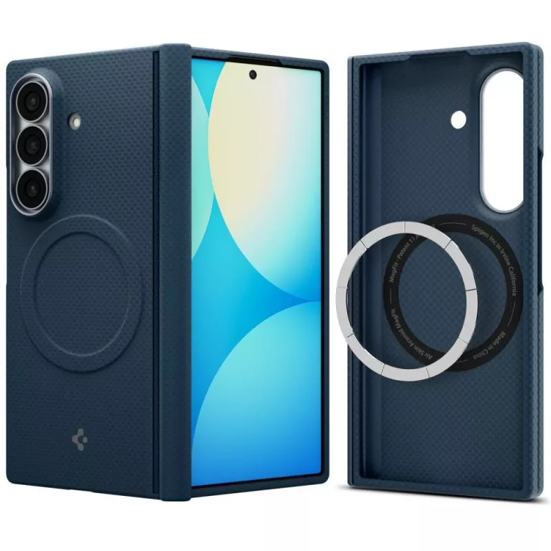 Capa MagSafe Spigen AirSkin Aramid para Samsung Galaxy Z Fold 8 Ultra - Navy