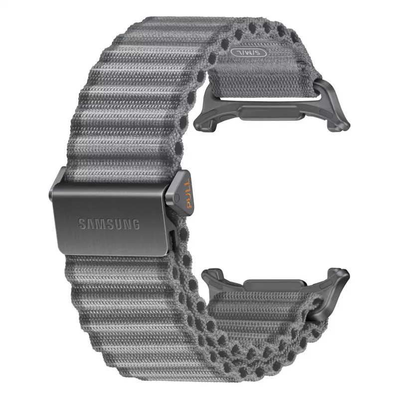 Pulseira Samsung Trail para Galaxy Watch Ultra & Ultra2, cinzento, nylon tecido, M/L
