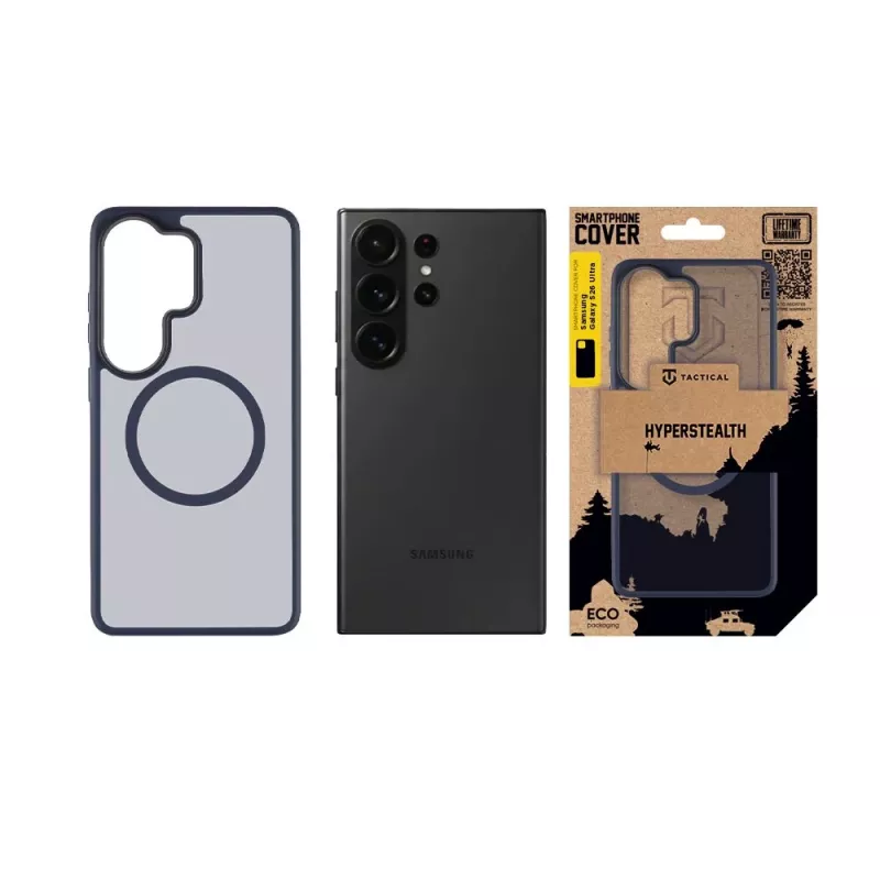 Capa traseira tática MagForce Hyperstealth Galaxy S26 Ultra azul-escuro