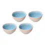 Conjunto ROSE&TULIPANI Concerto Fuse Azzurro com 4 taças médias 15 cm
