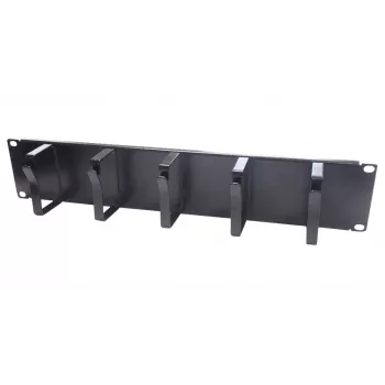 Painel de gestão de cabos DS-IT 19 polegadas, metal - 2U (DS-1904-2U)