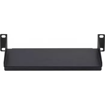 Prateleira fixa de rack DSIT DS-FH10 10 polegadas 1U para armários de servidor, preto, 250 x 136 x 44 mm