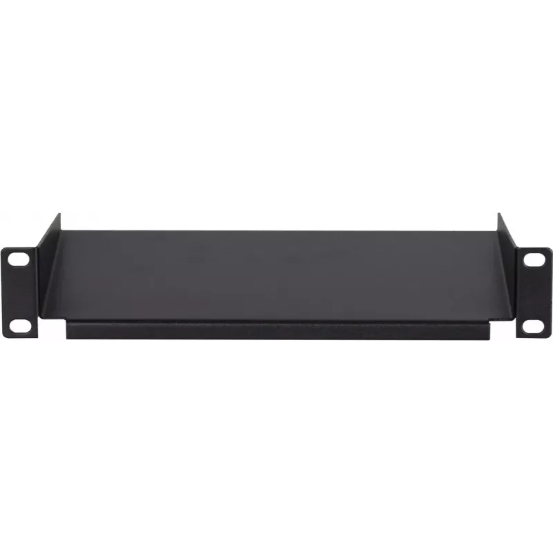 Prateleira fixa de rack DSIT DS-FH10 10 polegadas 1U para armários de servidor, preto, 250 x 136 x 44 mm