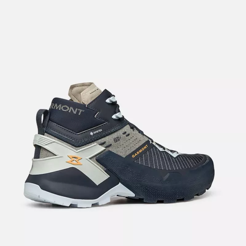 Sapatos de caminhada impermeáveis Garmont 9.81 Onyx Mid GTX homem - Nights Blue/Plein Blue, tamanho 45
