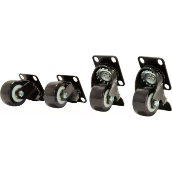 Rodas DSIT DS-Wielrem para armários de servidor, 4 unid., 2 giratórias e 2 com travão