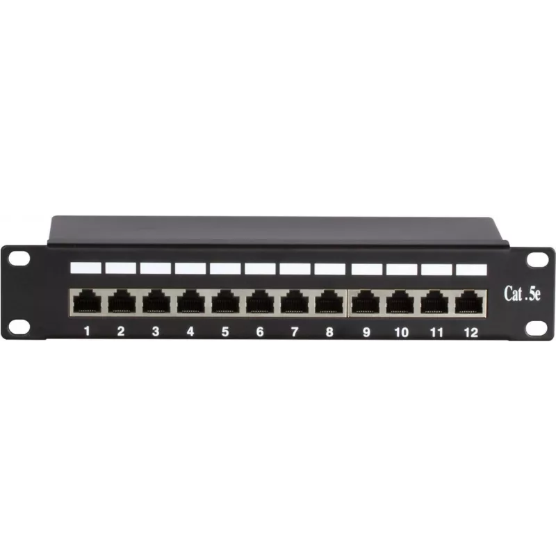 Patch panel DSIT DS-10Patch5-12FTP 10 polegadas 12 portas FTP Cat 5e