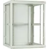 Armário de servidor de montagem na parede DSIT 18U com porta de vidro, 600x600x900 mm, branco