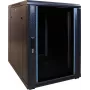 Armário de servidor de montagem na parede DSIT DS6615-MINI 15U 600x600mm com porta de vidro