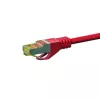 Cabo de rede DSIT Cat.7 S/FTP PiMF RJ45, vermelho, 50 m (DC-75-500)