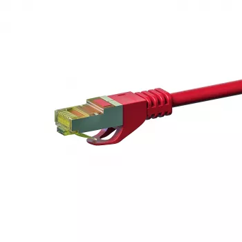 Cabo de rede DSIT Cat.7 S/FTP PiMF RJ45, vermelho, 50 m (DC-75-500)