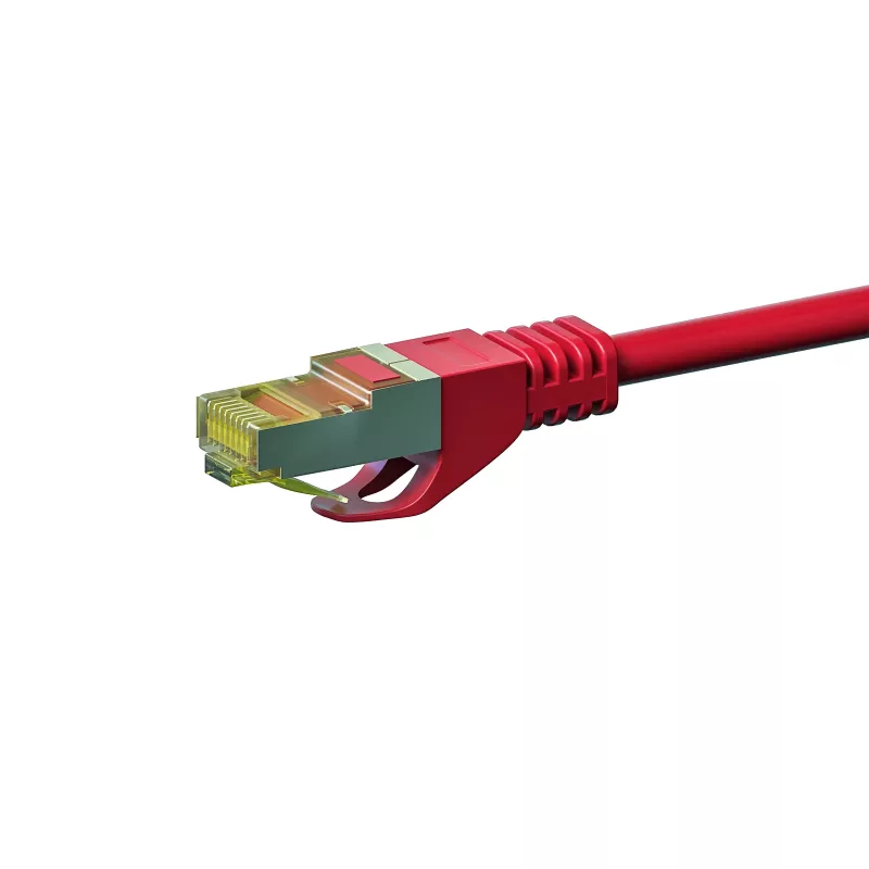Cabo de rede DSIT Cat.7 S/FTP PiMF RJ45, vermelho, 50 m (DC-75-500)