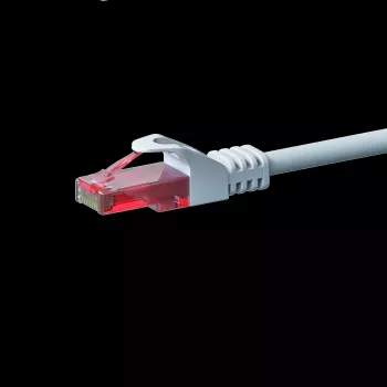 Cabo de rede DSIT CAT6 U/UTP, 5 m, branco, 100% cobre (DC-62-050)