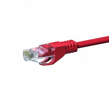 Cabo de rede patch DSIT CAT5e U/UTP, 1 m, vermelho, 100% cobre (DC-55-010)