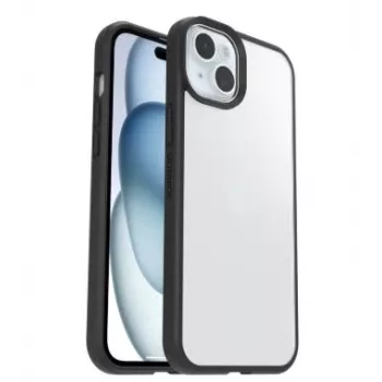 OtterBox React Series capa para Apple iPhone 15 Plus e iPhone 14 Plus, transparente/preto
