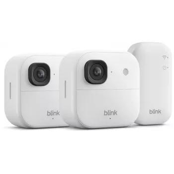 Sistema de câmaras de segurança sem fios (2 câmaras) Amazon Blink Outdoor 2K+, White (B0F9632B4F)