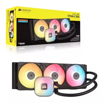 CORSAIR iCUE LINK TITAN II 360 RX RGB Refrigeração líquida para CPU Preto