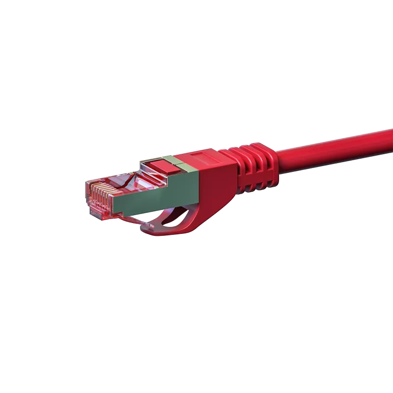 DSIT CAT 6 Cabo de rede LSOH - S/FTP - 3 Metros - Vermelho (DC-S65-030)