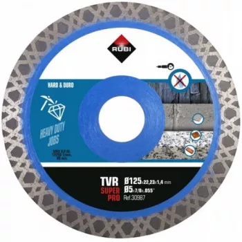 RUBI Turbo Viper Blade - TVR SuperPro 125mm Disco de corte diamantado