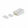 DSIT UTP RJ45 CAT6a ficha de rede para cabos de condutor sólido, 10 peças