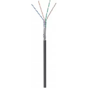 Cabo de rede exterior DSIT CAT6 S/FTP 50m em rolo, preto CCA (DC-OUT-SFTP6CCA-50)