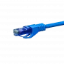 Cabo de rede DSIT UTP CAT6a, 100% cobre, azul, 0,25 m (DC-U6A4-002)