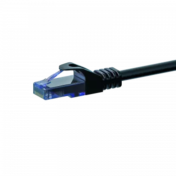 Cabo de patch de rede DSIT CAT6a U/UTP 100% cobre, 1,5 m, preto (DC-U6A0-015)