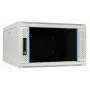 DSIT DS6604W armário de servidor de parede 4U com porta de vidro, 600 x 600 x 280 mm, branco