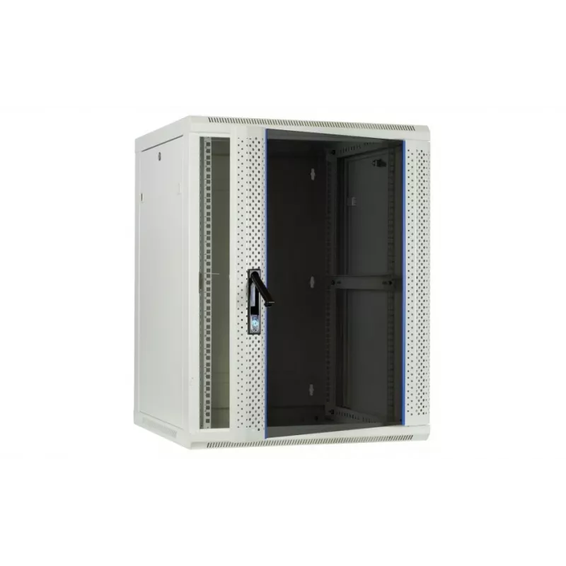 DSIT DS6604W armário de servidor de parede 4U com porta de vidro, 600 x 600 x 280 mm, branco