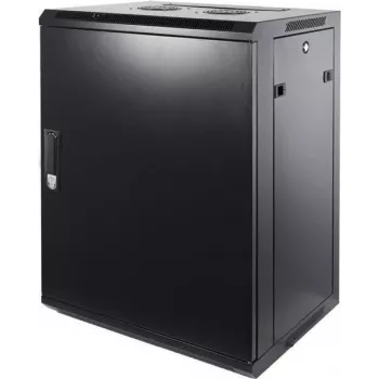 Armário de servidor de parede DSIT 12U com porta metálica 600x600x635 mm