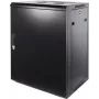 Armário de servidor de parede DSIT 12U com porta metálica 600x600x635 mm