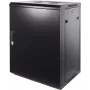 Armário rack de servidor de parede DSIT DS6415M 15U com porta metálica, 600x450x770 mm, preto
